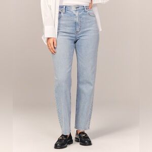 Abercrombie Curve Love Ultra High Rise Ankle Straight Jeans Size 26S